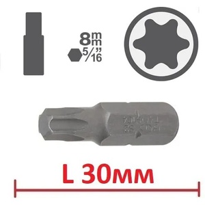Bgs technic; ks tools; jbm Битове torx l30мм на база 5/16"