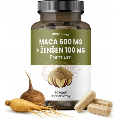 Movit Maca 600 mg Ženšen 100 mg 90 kapslí