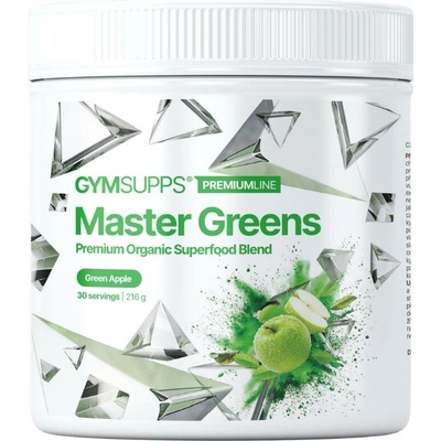GymSupps Master Greens 216 g zelené jablko