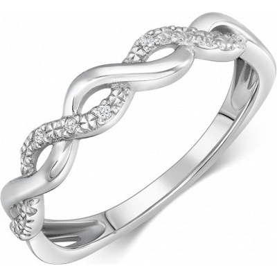 Sofia Diam zlatý proplétaný prsten s diamanty AUAYMJ04G0P H I