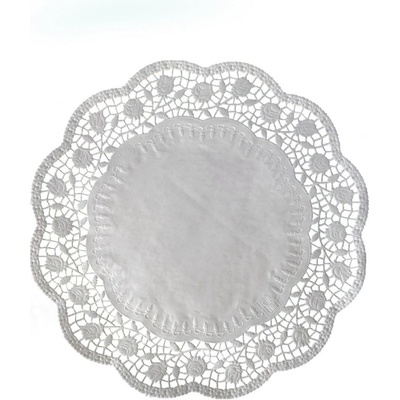 Dekorativní krajky kulaté Ø 26 cm [100 ks] (72326)
