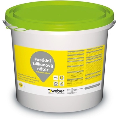 weber Barva fasádní ton silikon 5 kg bílá