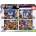 Educa Прогресивен пъзел, Educa, Sonic Prime 4 в 1 Neon, 50/80/100/150 части