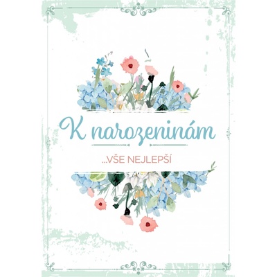 Přání k narozeninám "Vše nejlepší!" – Zboží Dáma