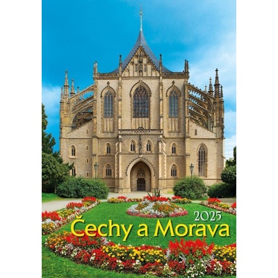 Čechy a Morava nástěnný 34 x 485 cm 2025