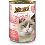Petnutrition Бюджетна серия мокра храна за котки Princess Lifestyle парченца сьомга в сос
