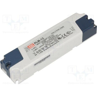 MEAN WELL PLM-12-500 Napájecí zdroj: spínaný; LED; 12W; 15÷24VDC; 500mA; 110÷295VAC
