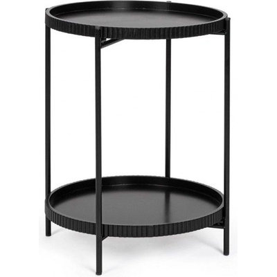 Bizzotto Помощна маса Herdys, D42 см, черна (0721861)