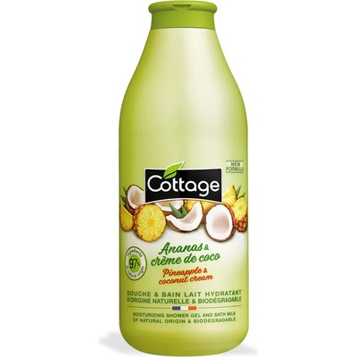 Cottage крем душ-гел , Ananas & creme de coco, 750мл