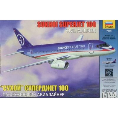 Zvezda Civil Airliner Suchoj Superjet 100 1:144