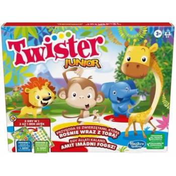 Hasbro Twister Junior 2-в-1 - настолна игра на унгарски език (F7478)