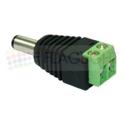 DC Конектор Лента - Адаптор 5.5x2.1mm, винтова клема, мъжки (1220)