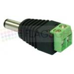  DC Конектор Лента - Адаптор 5.5x2.1mm, винтова клема, мъжки (1220)