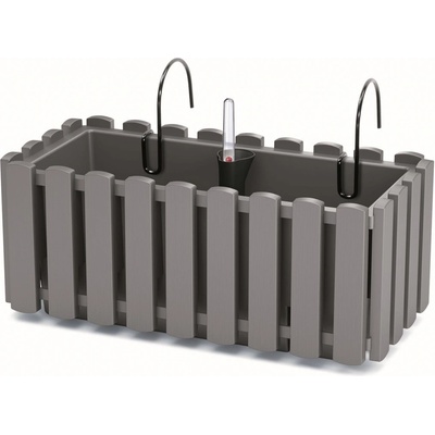 Prosperplast Květináč BOARDEE FENCYCASE W 38x18 cm šedý