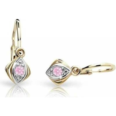 Cutie Jewellery zlaté dětské náušnice C1897-10-X-1 růžová