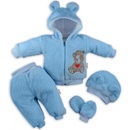 Baby Nellys Chlupáčkový komplet 5-ti dílný komplet TEDDY modrý