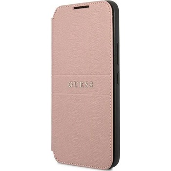 GUESS Калъф Guess book Saffiano Stripes за Samsung Galaxy S22 Plus , Розов (GUE001868-0)