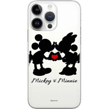 Pouzdro AppleMix DISNEY Apple iPhone 12 / 12 Pro - zamilovaní Mickey a Minnie - gumové - čiré