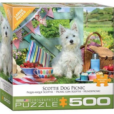 EuroGraphics XXL Scottie Dog Picnic 500 dílků