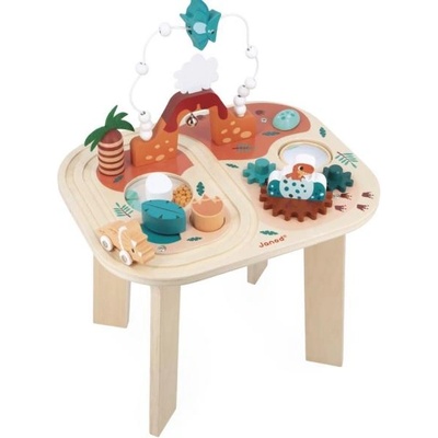 Janod Дървена моторна маса Динозавър с дейности Dino