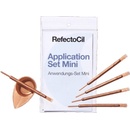 RefectoCil Application Sticks Mini dámská sada aplikační tyčinka 5 ks + malá kosmetická mistička 5 ks
