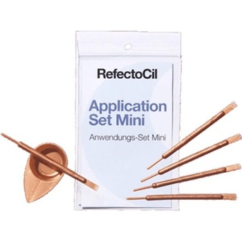 RefectoCil Application Sticks Mini dámská sada aplikační tyčinka 5 ks + malá kosmetická mistička 5 ks