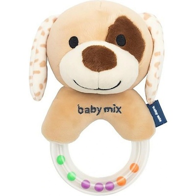 Baby Mix chrastítko pejsek hnědý