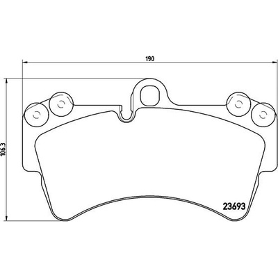 BREMBO Sada brzdových platničiek kotúčovej brzdy P85065