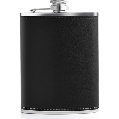 Placatka nerez ekokoža čierna objem: 240 ml