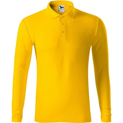 Malfini Pique Polo LS 221 dlouhý rukáv pánská MAL-2210414 M žluté
