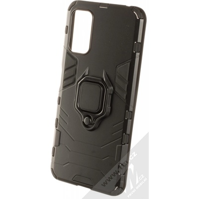 Pouzdro 1Mcz Armor Ring odolné ochranné s držákem na prst Xiaomi Redmi Note 10 5G, Poco M3 Pro černé