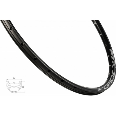 Ráfik Force XC BASIC DISC 559x19, 32dier, čierny