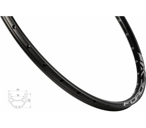 Ráfik Force XC BASIC DISC 559x19, 32dier, čierny