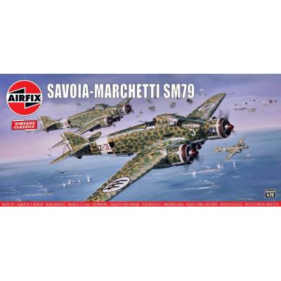 Airfix Classic Kit VINTAGE letadlo A04007V Savoia Marchetti SM79 1:72
