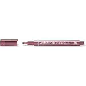 STAEDTLER Декоративен маркер, 1-2 мм, коничен, staedtler "8323", червен металик 8323-232 (8323-232)