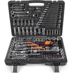 Foxigy Комплект от 163бр. 1/2", 1/4", 3/8" гаечни ключове CrV Professional