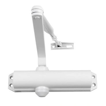 ASSA ABLOY dc120-1-9016 - Автомат за врата със задържащо рамо, бял, en 2/3/4 (dc120-1)