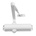 ASSA ABLOY dc120-1-9016 - Автомат за врата със задържащо рамо, бял, en 2/3/4 (dc120-1)