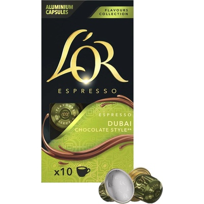 L'OR Espresso Dubai Chocolate style Hlinikove Kapsule Do Nespresso 10 ks