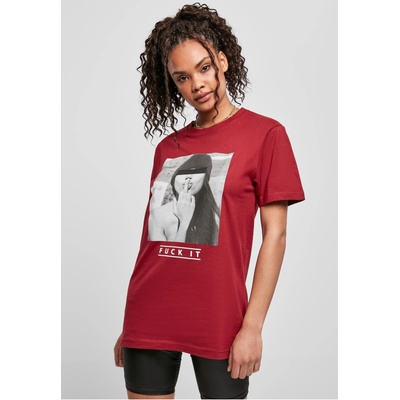 Mister Tee Тениска Ladies F#? KIT Tee burgundy XXLUB-MT1903-00606 - Камуфлаж, размер XS