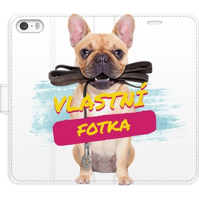 Pouzdro iSaprio Flip s vlastním motivem a kapsičkami na karty Apple iPhone 5 / 5S / SE