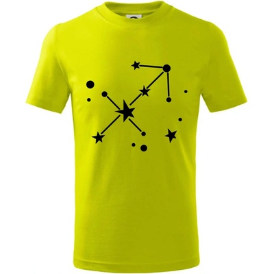 Súhvezdie Sagittarius Strelec tričko detské limetková