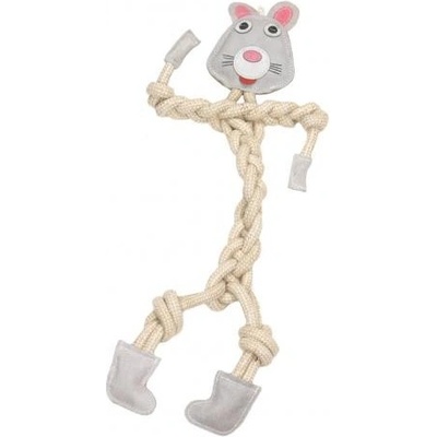 animALL Hračka Mr.Roper Králík kůže+lano 57 cm/12 mm