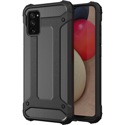 HQWear Хибриден Брониран кейс за Samsung Galaxy A03s, черен (5907769338519)