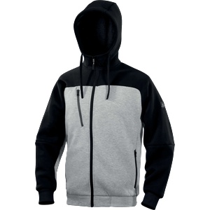 Delta Plus Delta borgo / Мъжки суичър с цип - сив/черен xxl (borgogrxx)