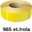 ZINTA Ролка жълти термо етикети zinta 100х39мм, 965 ет. /ролка (100x39x965-th-yel)