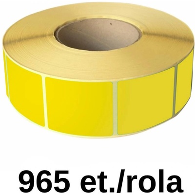 ZINTA Ролка жълти термо етикети zinta 100х39мм, 965 ет. /ролка (100x39x965-th-yel)