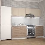  KATIA 220 - кухня в светъл беж и дъб San Marino (KATIA220/kitchen/1)