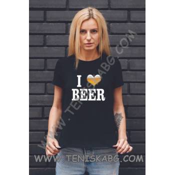 Image 1 of Fruit of the Loom Тениска - I love beer