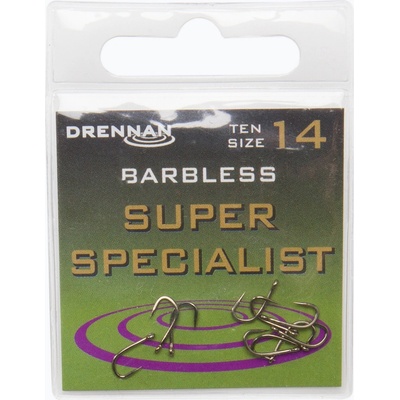 DRENNAN Super Specialist Barbless veľ.8 10 ks